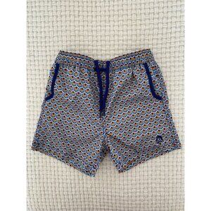 Geometric Print Swim Trunks